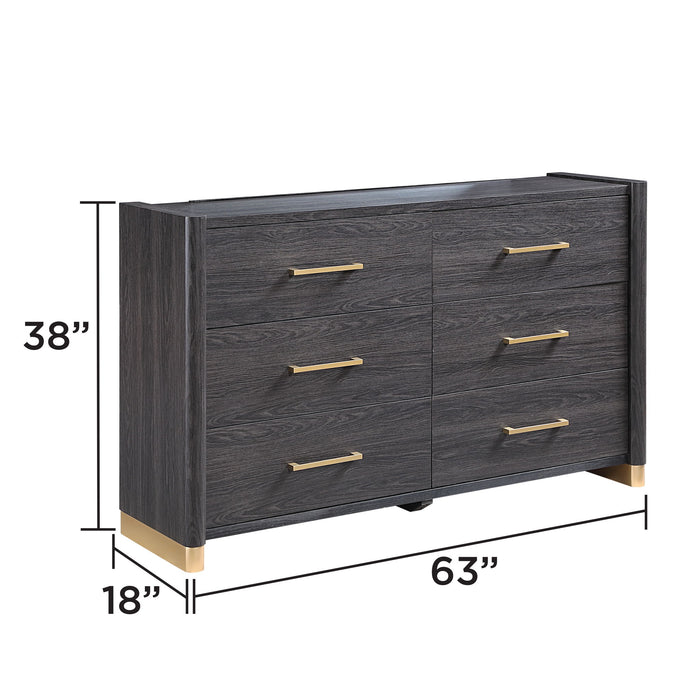 Clifton - 6 Drawer Dresser (Mirror Not Included) - Espresso