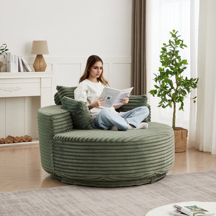 Swivel Chair With 360° Rotation For Living Room