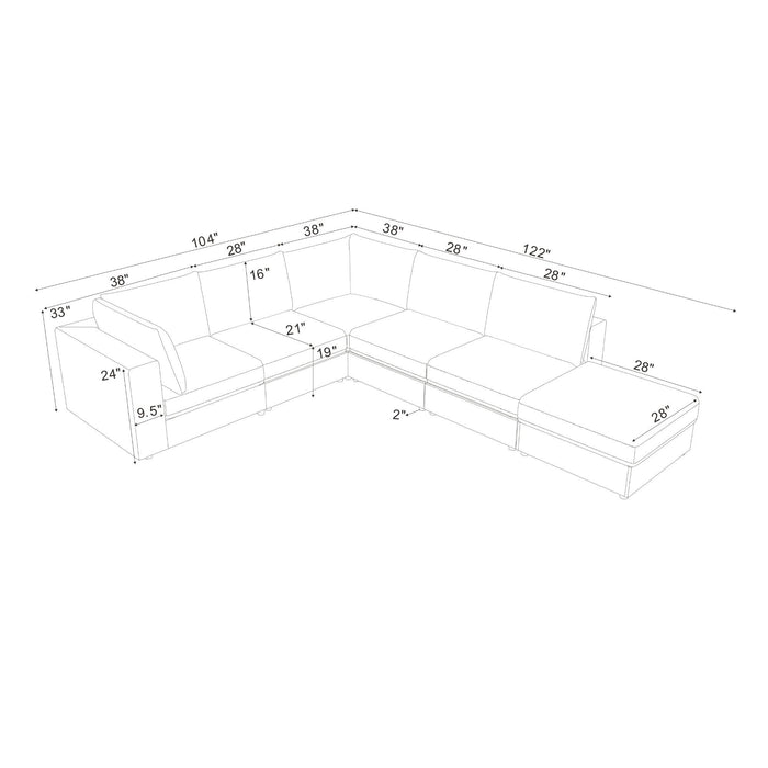 Reversible Modular Sectional