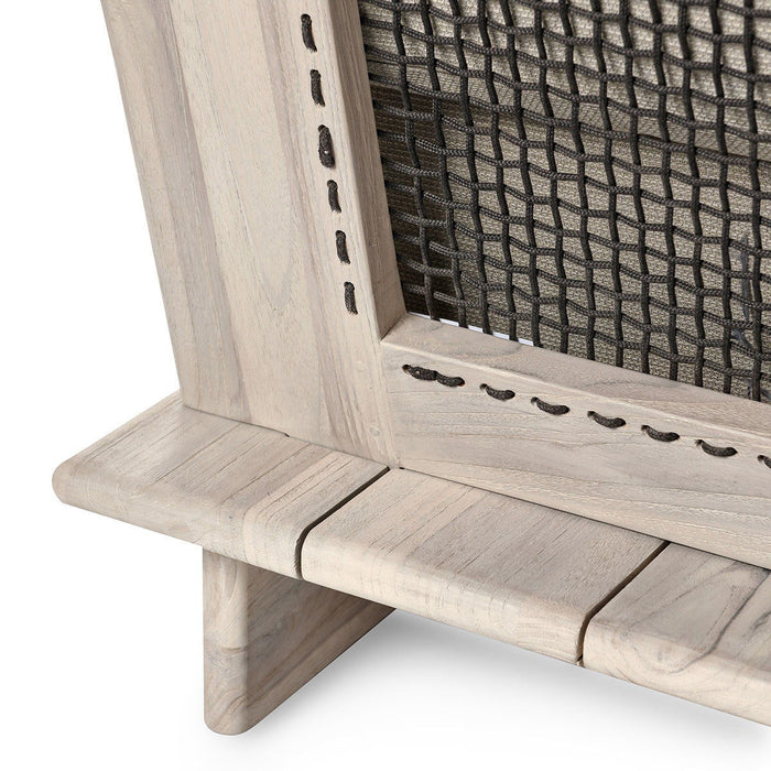 Livia - Teak 3 Piece Outdoor Sectional - Taupe