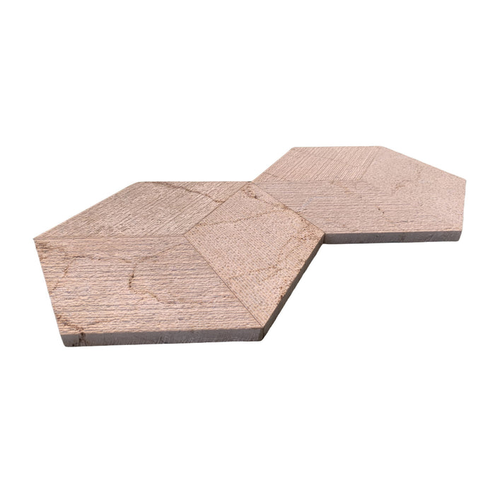 Hexagon Natural Marble Polished Tile For Wall And Floor (Set of 12)