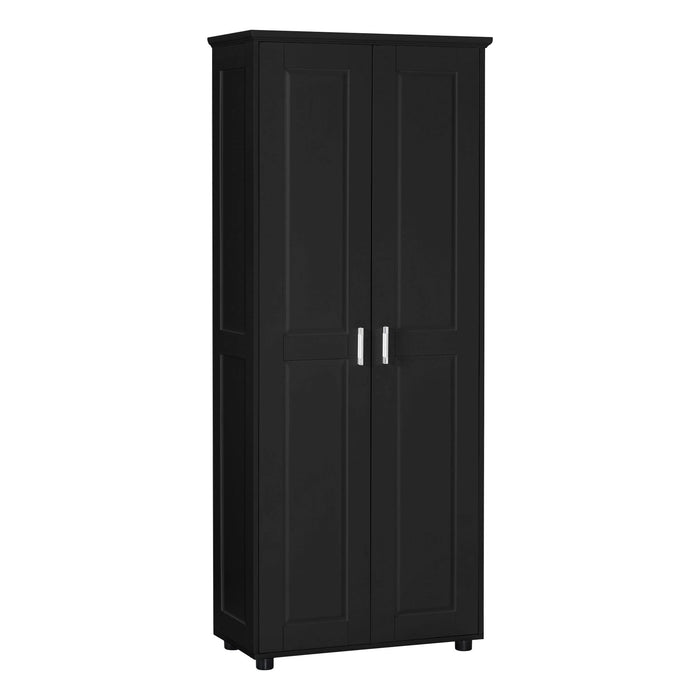 Storage Cabinet With Adjustable Shelves, 2 Doors, Rectangle Design For Bathroom