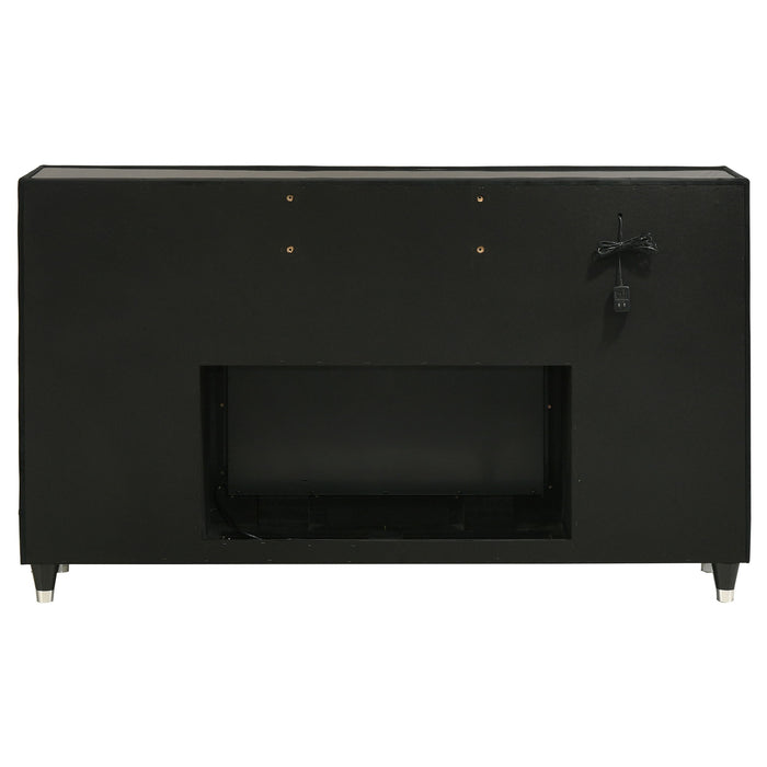 Mika - 8 Drawer LED Fireplace Dresser