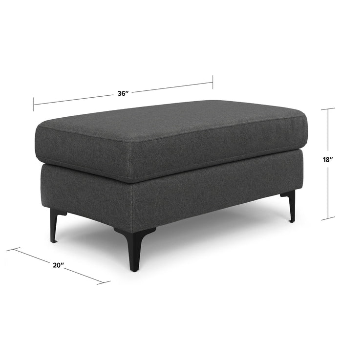 Ava - Versatile Mid Century Ottoman