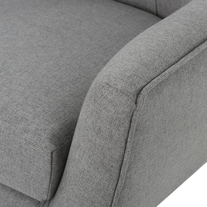 Club Chair With Rubberwood Legs