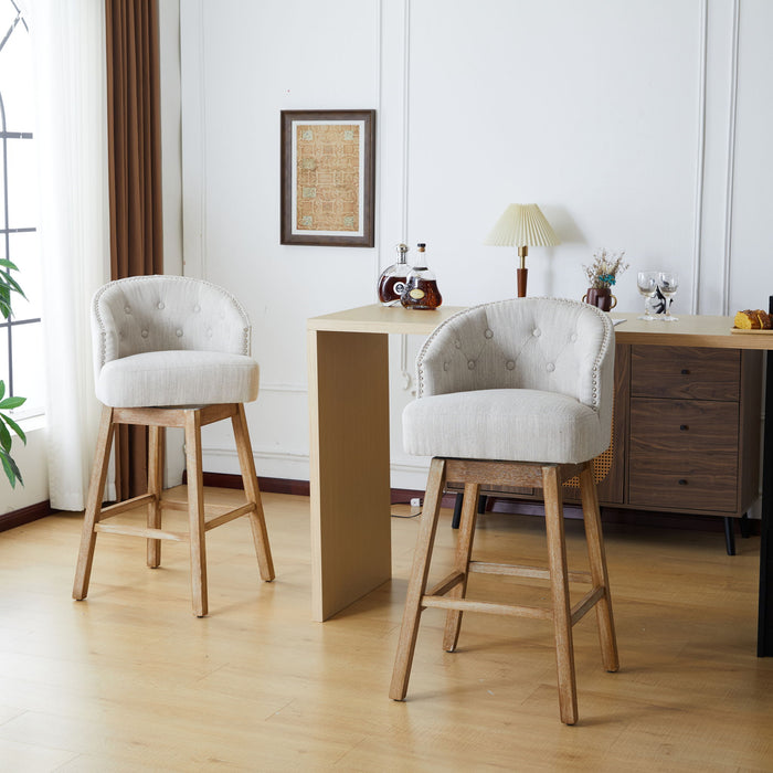 360 Degree Rotation Swivel Counter Stools (Set of 2)