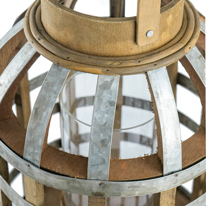 Decorative Lantern With Handle, Wooden Lantern For Indoor Outdoor, Home Garden Wedding