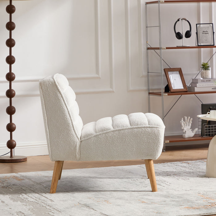Upholstered Armless Accent Chair