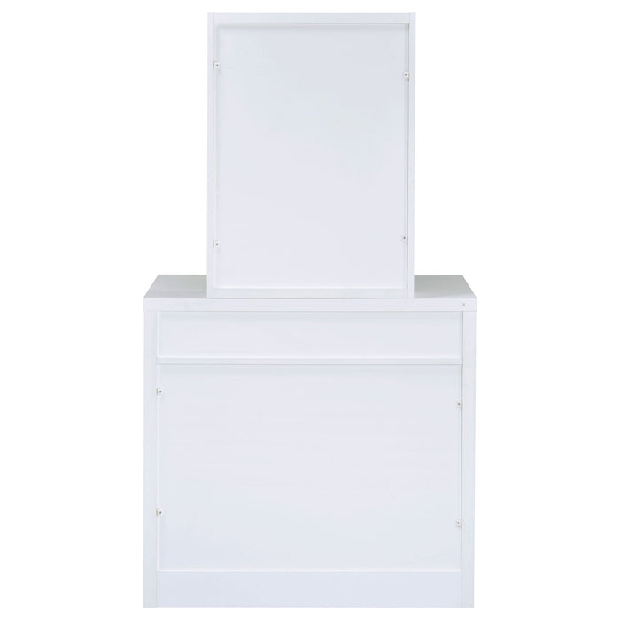 Walsh - Makeup Vanity Table With Mirror And Stool - White