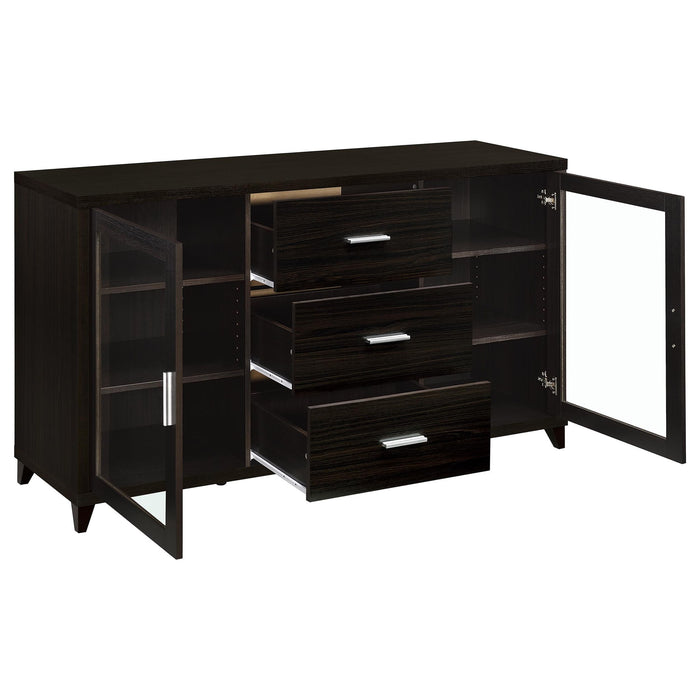 Nyler - 3 Drawer Rectangular TV Console - Cappuccino