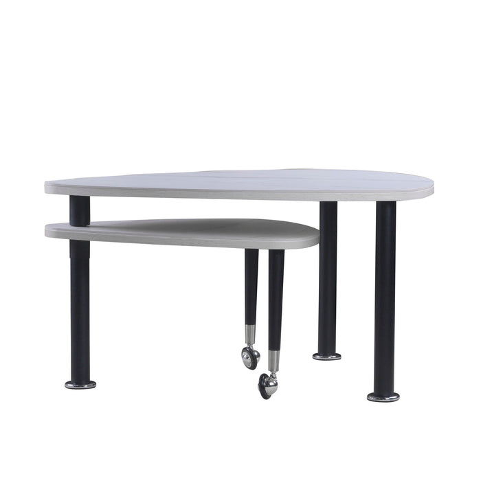 360 Degree Rotatable Coffee Table With Solid Legs