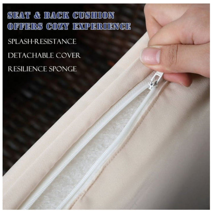 Modern Patio Set With Table And Cushions