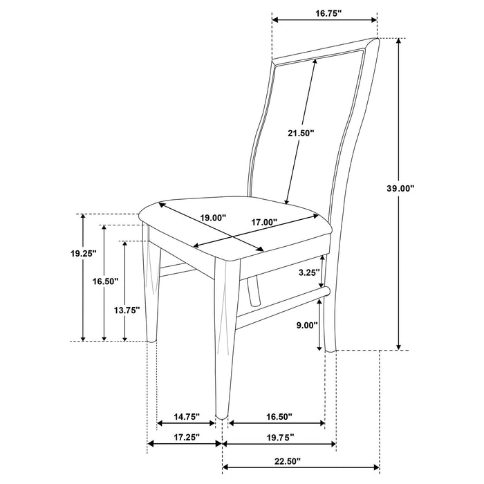 Dreydon - Upholstered Dining Side Chair (Set of 2) - Light Brown