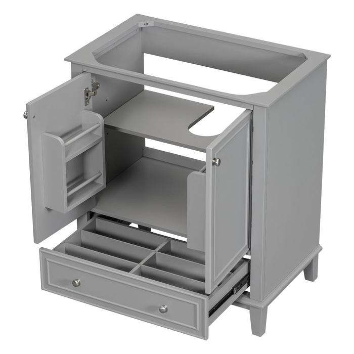 Modern Bathroom Vanity Base Only With Doors And Drawer