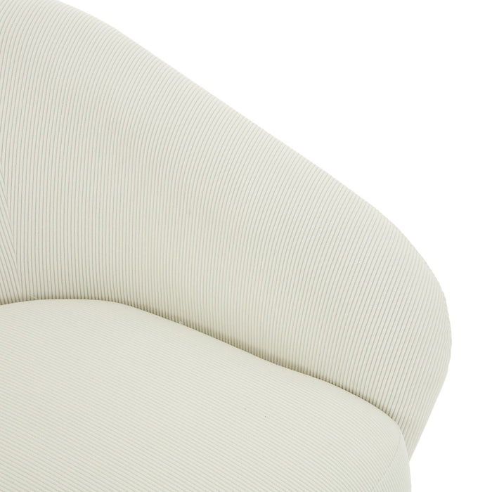 Modern Swivel Accent Chair With Ergonomic Barrel Design