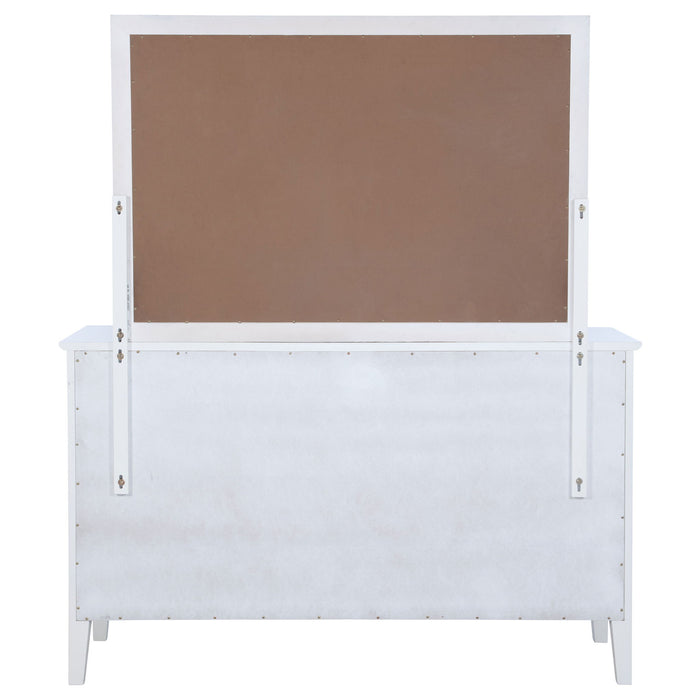 Talia - 10 Drawer Dresser And Mirror Set - White
