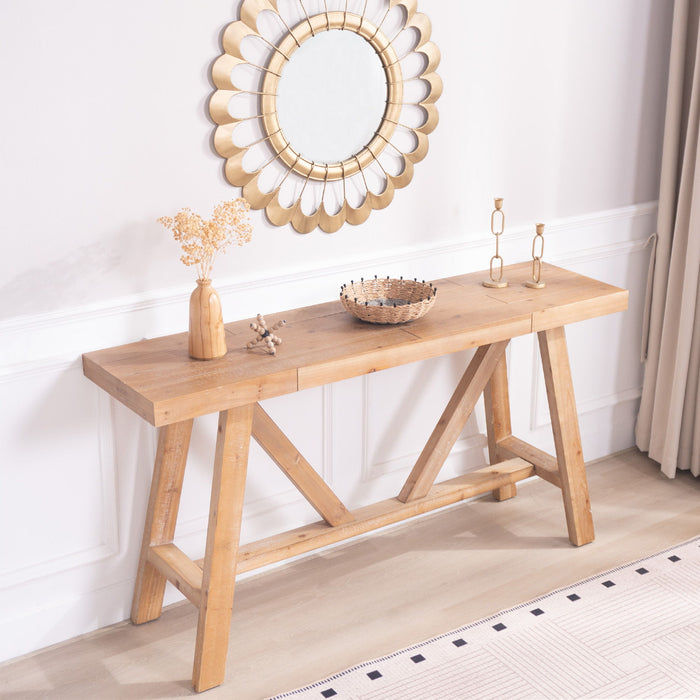 A-Frame Console Table - Natural