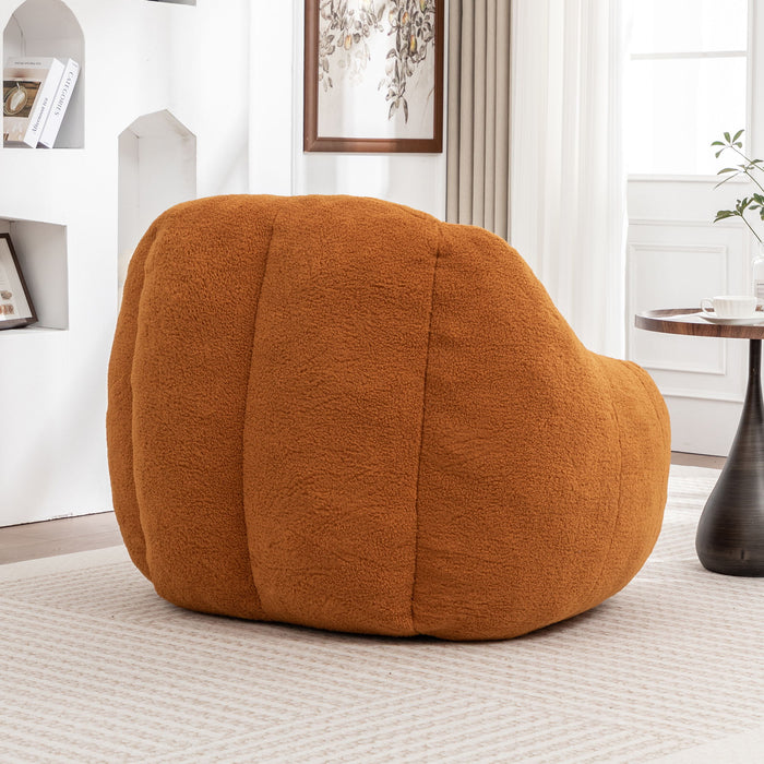 Comfy Bean Bag Chair With Memory Foam Filler, Tufted Soft