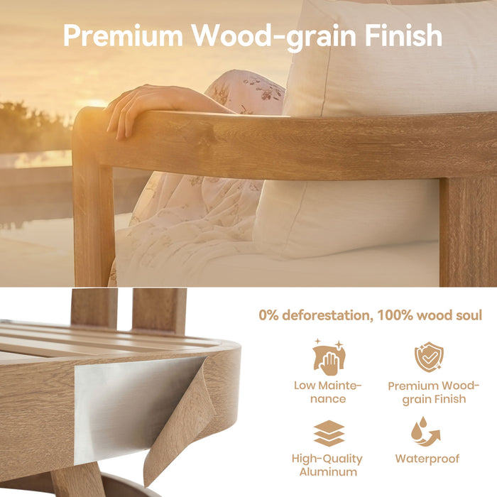 Swivel Chair For Patio - Oak