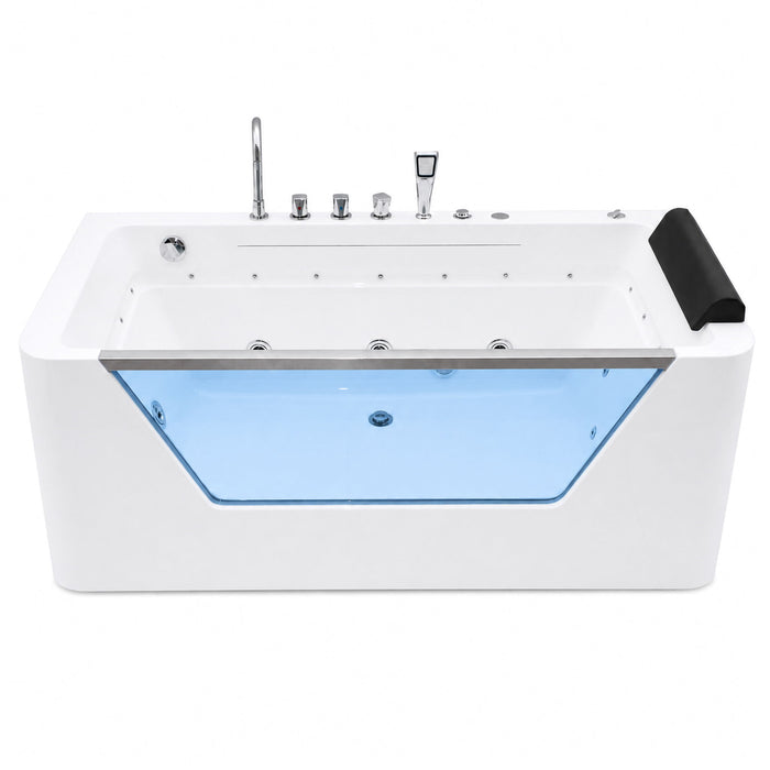 Xavier - Single Massage Bathtub - Milk White