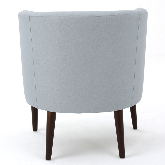 Contemporary Upholstered Club Chair With Button Tufting