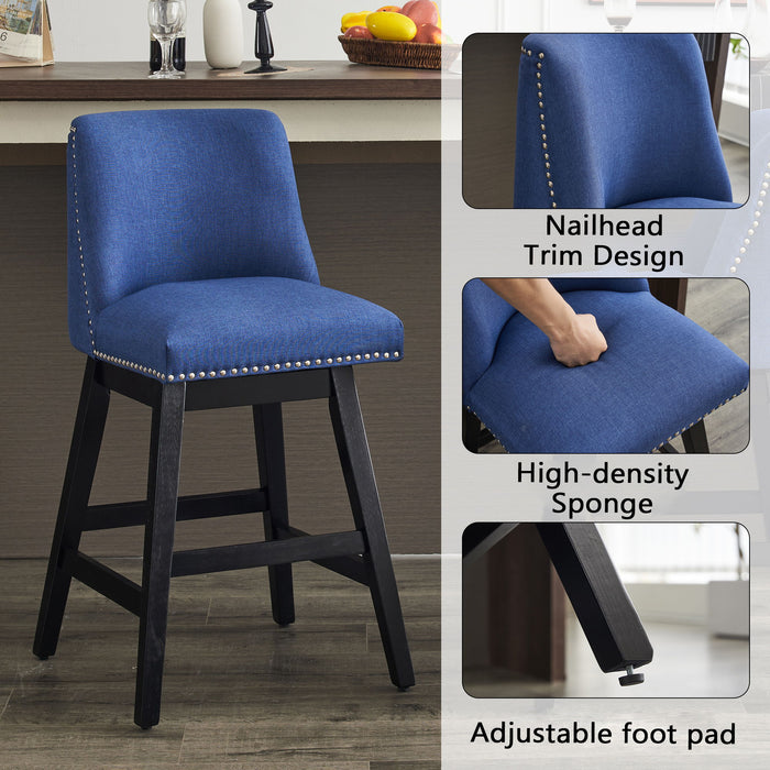 Upholstered Swivel Bar Stool