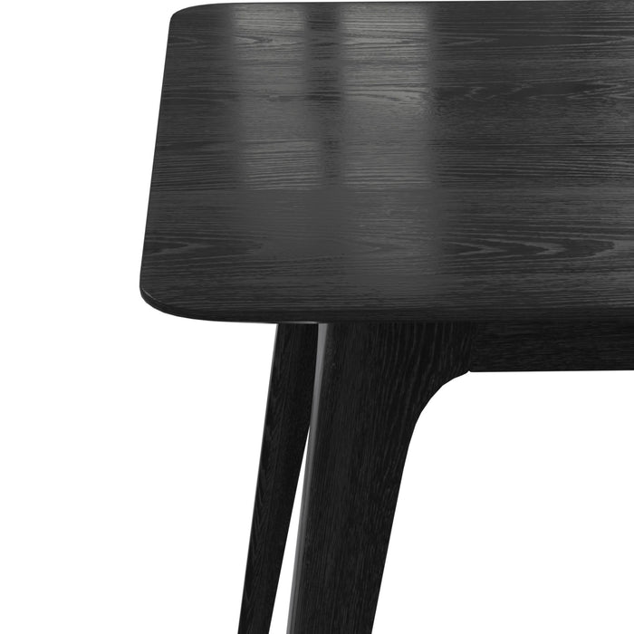 5 Piece Dining Set With 1 Table And 4 Upholstered Chairs - Black / Light Gray