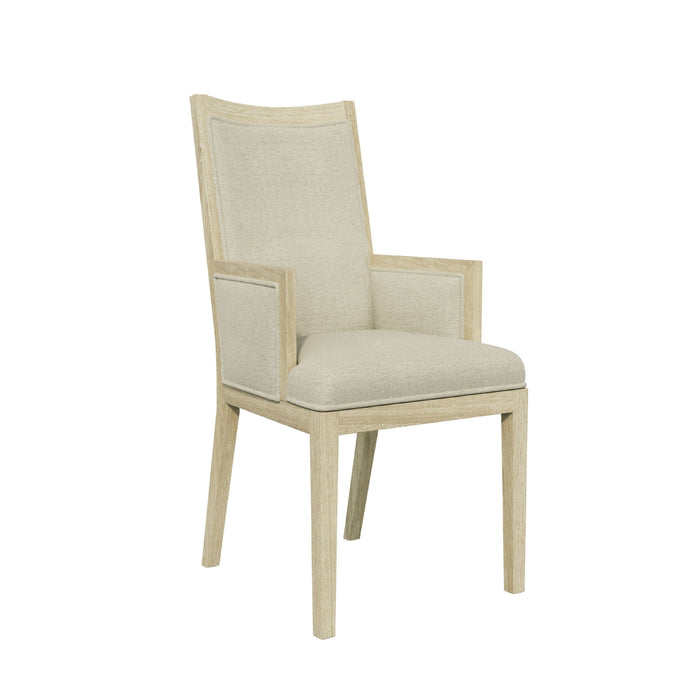 Adeline - Upholstered Arm Chair - Natural Wood Wash