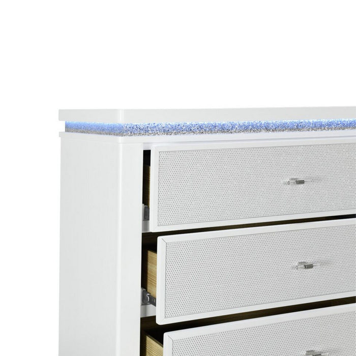 Adalid - Chest With LED Lighting - White