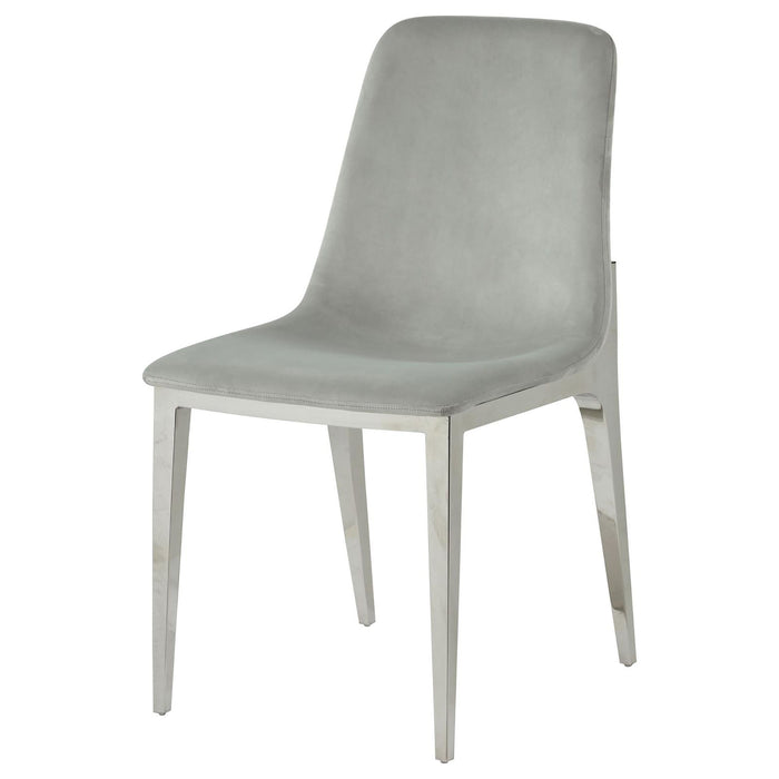 Upholstered Dining Side Chairs (Set of 4) - Gray