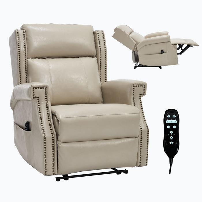 Manual Recliner Chair With Heavy Duty Motion Mechanism, 8 Vibrating Nodes And 3 Massage Modes For Living Room