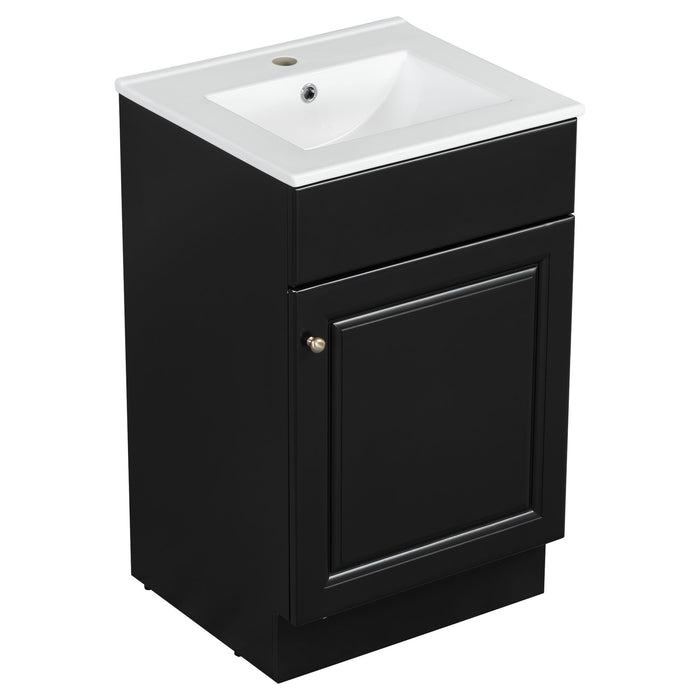 Bathroom Vanity With Sink, Cabinet With Adjustable Shelf