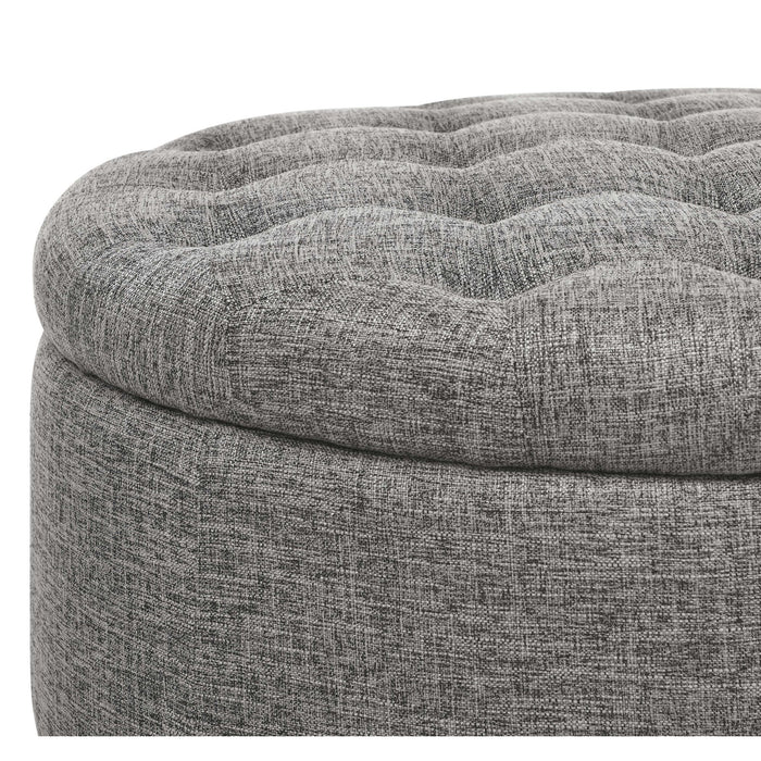 Tufted Storage Ottoman With Upholstery
