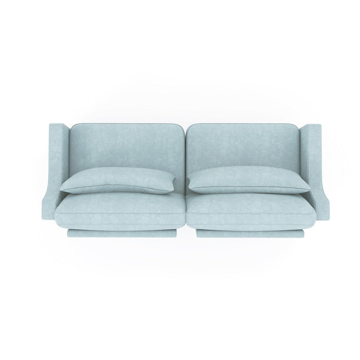 Elegant Sofa With Ergonomic Design And Lumbar Pillows