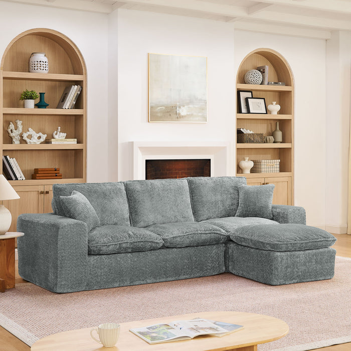 Sectional Sofa With Moveable Ottoman