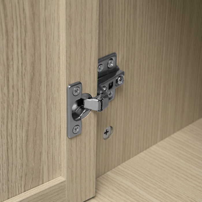 Rattan 4 Door Cabinet, Suitable For Bedroom - Natural