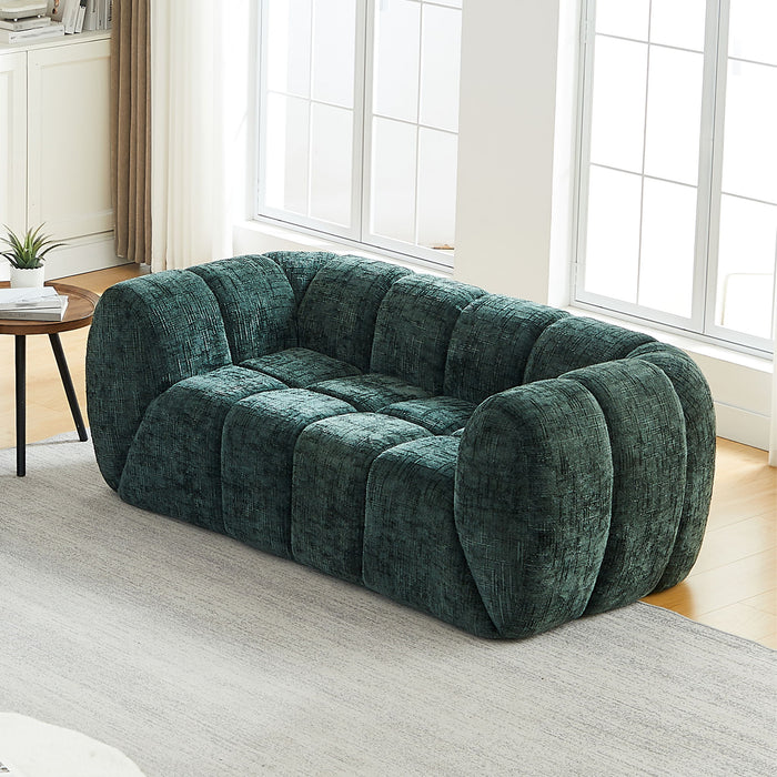 Modern Sofa With Piano Key Backrest