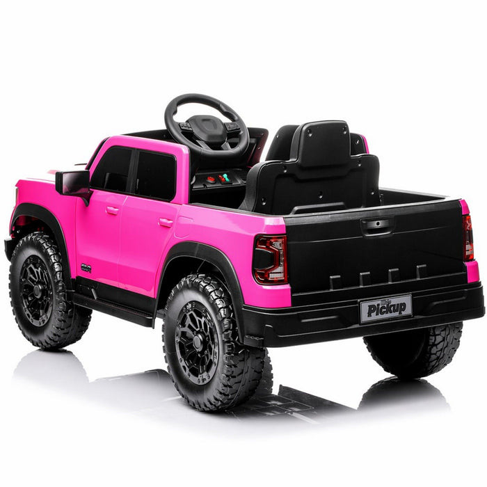 12V Kids Ride On Car With Remote Control, 4 Wheel Shock Absorption, Multifunctional Music Player Perfect Gift For Toddlers - Pink