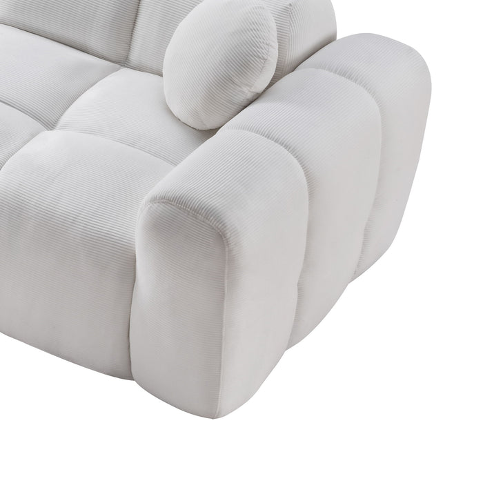 Extra Large Compression Sofa, Cloud Puff Couch For Living Room