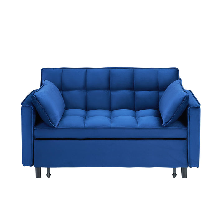 Sofa Bed With Pockets, 3 In 1 Convertible For Living Room