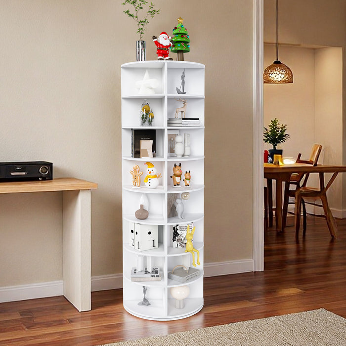 Rotating Shoe Rack Tower