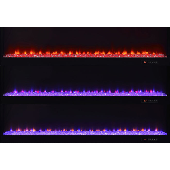 TV Stand Fireplace Console With Bluetooth Speaker
