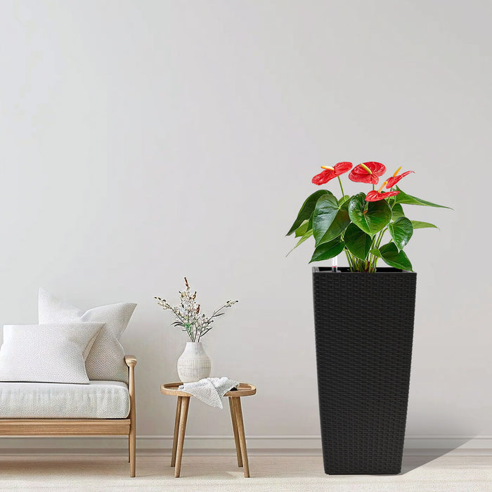 Indoor Outdoor Planter With Automatic Watering System (Set of 2)