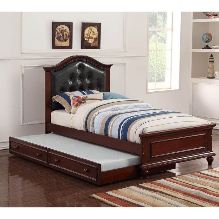 Contemporary Style Bed With Trundle
