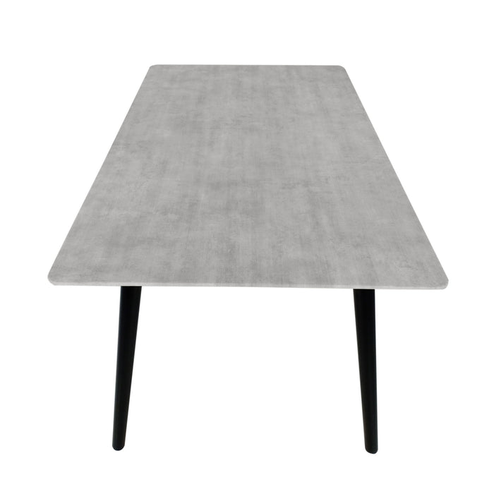 Chic Dining Table With High Pressure Laminate Top And Solid Wood Legs - Natural