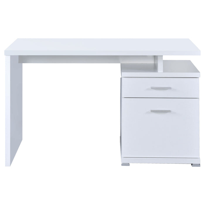 Contemporary Sleek Office Desk With 2 Drawers