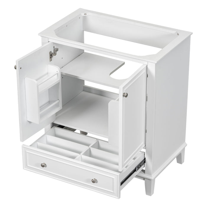 Modern Bathroom Vanity Base Only With Doors And Drawer