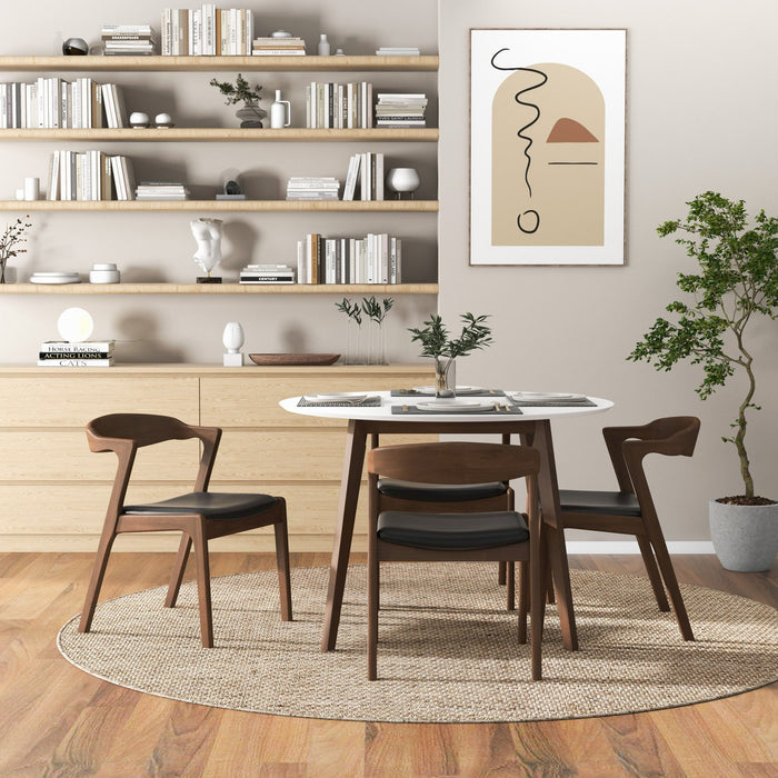 Alina - Dining Table And 4 Side Chairs - White