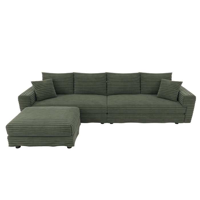 Modern Comfy Upholstered Sofa Cloud Couch & Deep Seat Couches