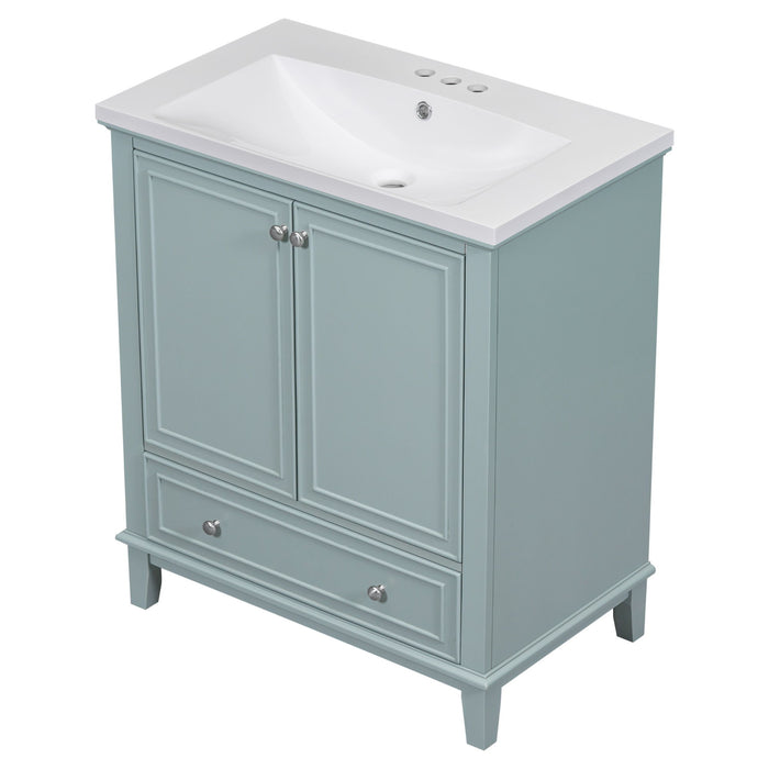 Modern Bathroom Vanity With Sink Combo, Multi Functional Cabinet With Doors And Drawer
